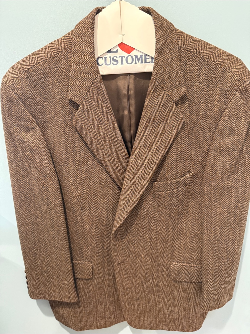 Stafford Brown Herringbone Sport Coat